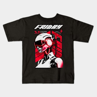 Friday AI Robotic Streetwear Kids T-Shirt